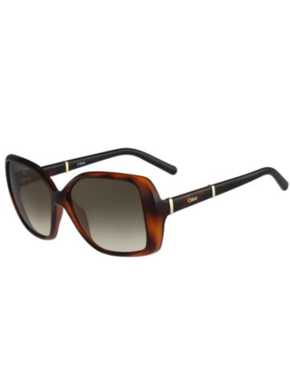 CHLOE CE680S Sunglasses Oversized Square Tortoise Prescription Lenses